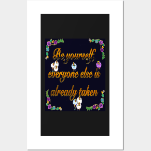 2022 Be yourself 2-  Inspirational motivational affirmation Posters and Art